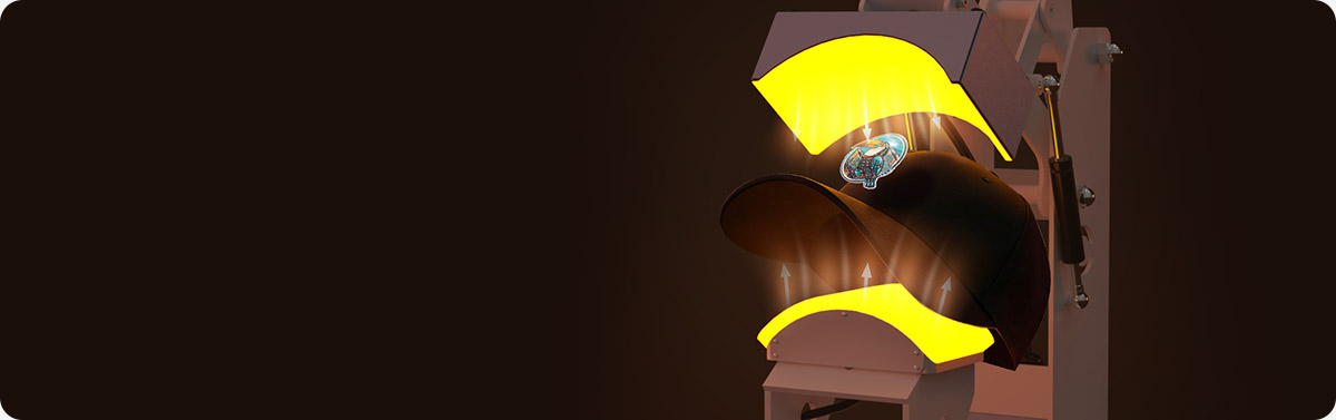 2-in-1 Top & Bottom Dual Heat Cap / Label Heat Press